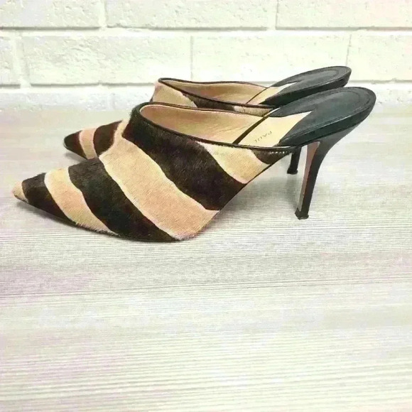 Paul Andrew Shoes - Paul Andrew zebra calf hair Mules size 39.5EU, 9US, 4in